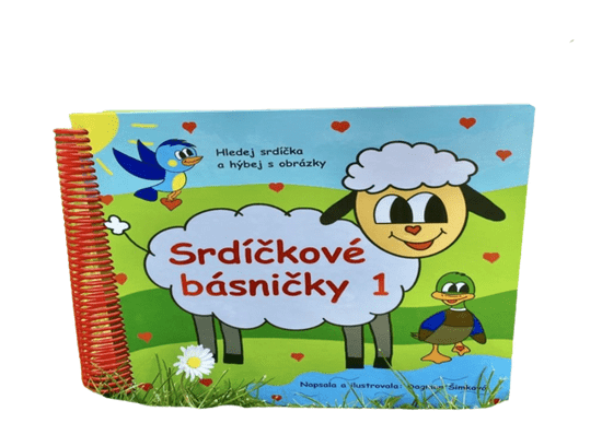 Quiet book Srdíčkové básničky 1