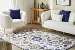 Beliani Vlněný koberec 160 x 230 cm béžový/ modrý KUMRU