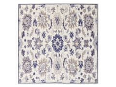 Beliani Vlněný koberec 200 x 200 cm béžový/ modrý KUMRU