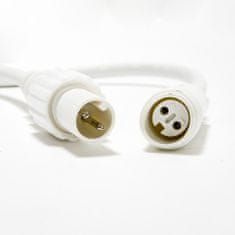DecoLED DecoLED LED vánoční řetěz - 20 m, 120 ledově bílých diod s FLASH, bílý kabel SFNX020