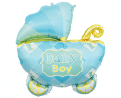 GoDan Fóliový balónek supershape Baby Boy kočárek 60cm