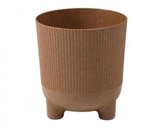 Lamela Obal na květník ARIA JUMPER ECO WOOD plastový d16x18cm