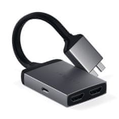 Satechi Type-C Dual 2x HDMI 4k adaptér pro Macbook