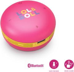 Energy Sistem Lol&Roll Pop Kids Bluetooth, růžová