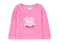 sarcia.eu Peppa Pig, Dívčí fleecové pyžamo růžové a bílé OEKO-TEX 4-5 let 104-110 cm