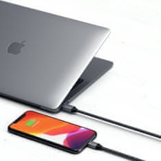 Satechi Opletený kabel USB-C - Lightning 1,8 m pro Iphone a Ipad