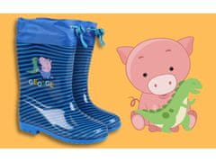 sarcia.eu Peppa Pig George Gumáky chlapecké, modré, pruhované 31-32 EU