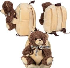 MONOPOL Batoh Plush Backpack Teddy Bear Beige