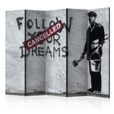 Artgeist Paraván - Zrušené sny (Banksy) II 225x172
