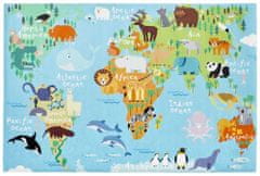 Obsession Dětský koberec Torino Kids 233 world map, 1.70 x 1.20