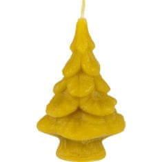 Ami Honey Přírodní svíčka ze včelího vosku Vánoční stromek 70 mm