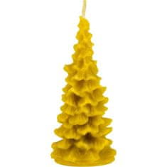 Ami Honey Přírodní svíčka ze včelího vosku Vánoční stromek 100 mm