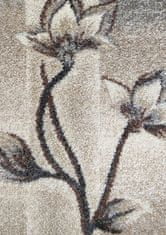 4sleep Kusový koberec OTTO 02 hnědý Hnědá 120x170 Květiny Do 0,9cm OTTO 30/30/120