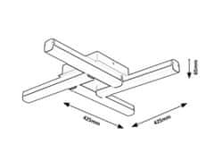 Rabalux Koupelnové stropní svítidlo 2168 EVAN LED Koupelnové stropní svítidlo LED/18W/230V IP44