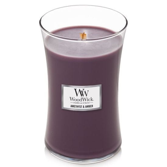 Woodwick velká svíčka Amethyst & Amber 609.5 g