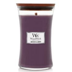 Woodwick velká svíčka Amethyst & Amber 609.5 g