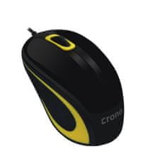 Crono Crono CM643Y/Kancelářská/Optická/1 000 DPI/Drátová USB/Černá-žlutá