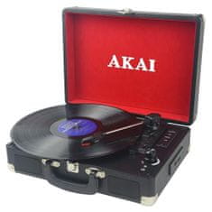 Akai Gramofon , ATT-E10, kufříkový, 3 rychlosti, Bluetooth