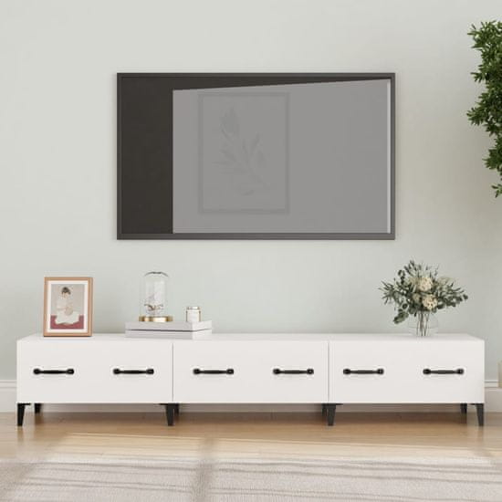 Vidaxl TV skříňka bílá 150 x 34,5 x 30 cm kompozitní dřevo