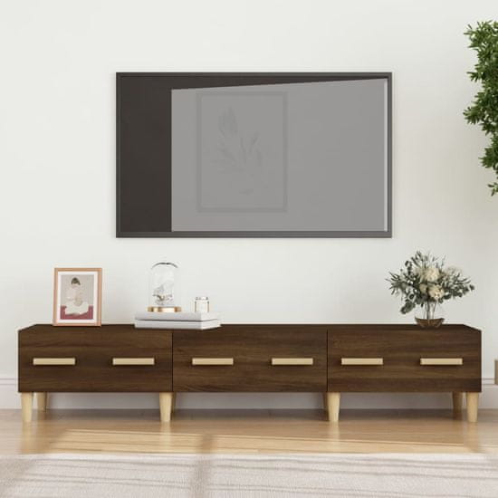 Vidaxl TV skříňka hnědý dub 150 x 34,5 x 30 cm kompozitní dřevo