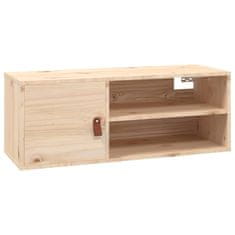 Greatstore Nástěnné skříňky 2 ks 80 x 30 x 30 cm masivní borové dřevo