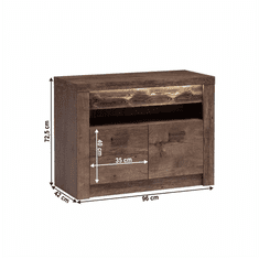 KONDELA Komoda, jasan tmavý, INFINITY I-10
