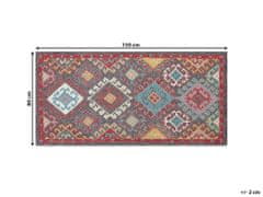 Beliani Vlněný koberec 80 x 150 cm vícebarevný FINIKE