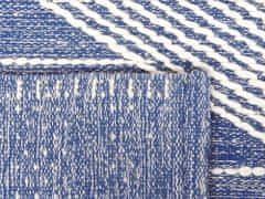 Beliani Vlněný koberec 160 x 230 cm světle béžový/modrý DATCA