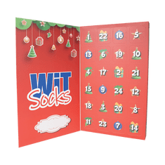 WiTSocks Veselé ponožky Adventní kalendář 12 párů ponožek - dámský, 35-38