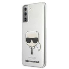 Karl Lagerfeld Kryt Samsung Galaxy S21 Plus Karl Lagerfeld Hardcase Karl`s Head (KLHCS21MKTR) transparentní