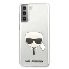 Karl Lagerfeld Kryt Samsung Galaxy S21 Plus Karl Lagerfeld Hardcase Karl`s Head (KLHCS21MKTR) transparentní