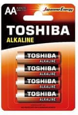 TOSHIBA Baterie AA TOSHIBA Alkaline 4ks 1,5V alkalická LR6/4/48 BL