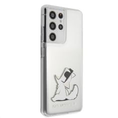 Karl Lagerfeld Kryt Samsung Galaxy S21 Ultra Karl Lagerfeld - Choupette KLHCS21LCFNRC transparentní