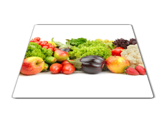 Glasdekor Skleněné prkénko čerstvé ovoce a zelenina 30x20cm - Prkénko: 40x30cm
