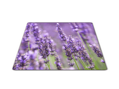 Glasdekor Skleněné prkénko květy levandule - Prkénko: 40x30cm