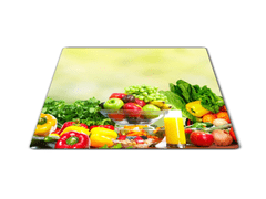 Glasdekor Skleněné prkénko mix ovoce a zelenina - Prkénko: 40x30cm