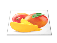 Glasdekor Skleněné prkénko ovoce mango - Prkénko: 40x30cm