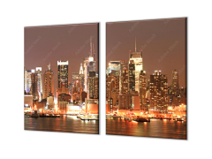 Glasdekor Ochranná deska večerní Manhattan - Ochranná deska: 50x70cm