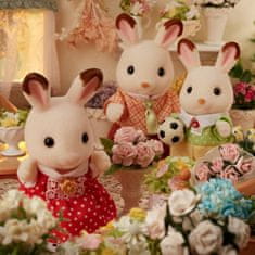 Sylvanian Families Rodina "chocolate" králíků nová - rozbaleno