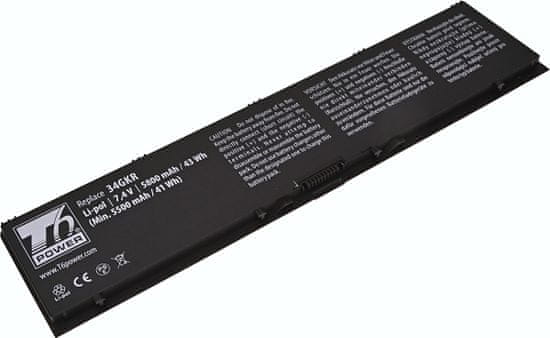 Baterie T6 Power pro Dell Latitude E7440, Li-Poly, 7,4 V, 5800 mAh (43 Wh), černá