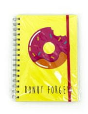 H & L Spirálový sešit ForGirl A5, žlutý donut S52210130