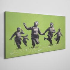 COLORAY.CZ Obraz na plátně Banksy Green 120x60 cm