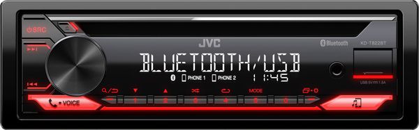  moderní autorádio jvc kddb622bt Bluetooth aux usb displej 13pásmový ekvalizér výkon 4krát 50w 