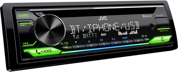 moderní autorádio jvc kddb622bt Bluetooth aux usb displej 13pásmový ekvalizér výkon 4krát 50w