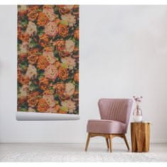 COLORAY.CZ Fototapeta Podzimní chvíle zachovány v květinách Fototapeta Vliesová 250 x 250 cm