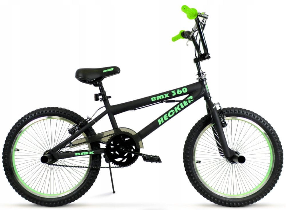 Olpran dětské kolo BMX 360 20" černá/zelená