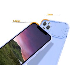 OEM Kryt iPhone 13 Pro Max s krytem fotoaparátu - světle modrý