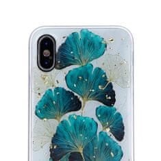 OEM Kryt Samsung Galaxy A22 5G Silicone Gold Glam leaves