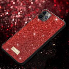 OEM Kryt iPhone 12/12 Pro Sulada Dazzling Glitter červený