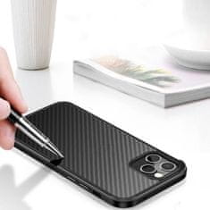 OEM Kryt iPhone 13 Sulada Carbon Fiber Hybrid černý